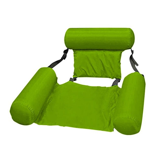 Foldable Water Inflatable Bed with Floating Chair and Drainage