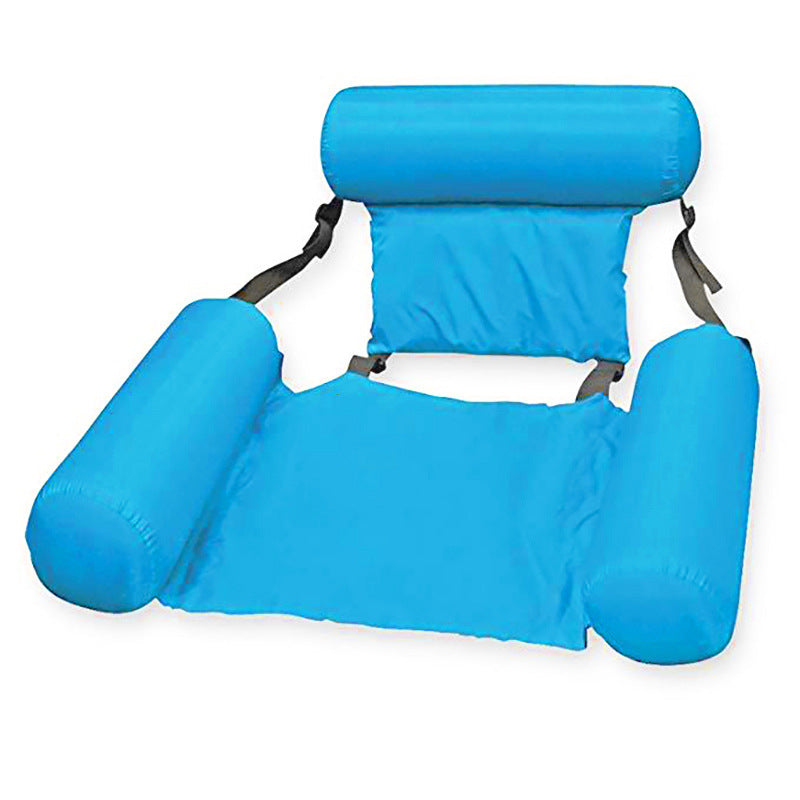 Foldable Inflatable Bed with Backrest, Drainage, and Recliner