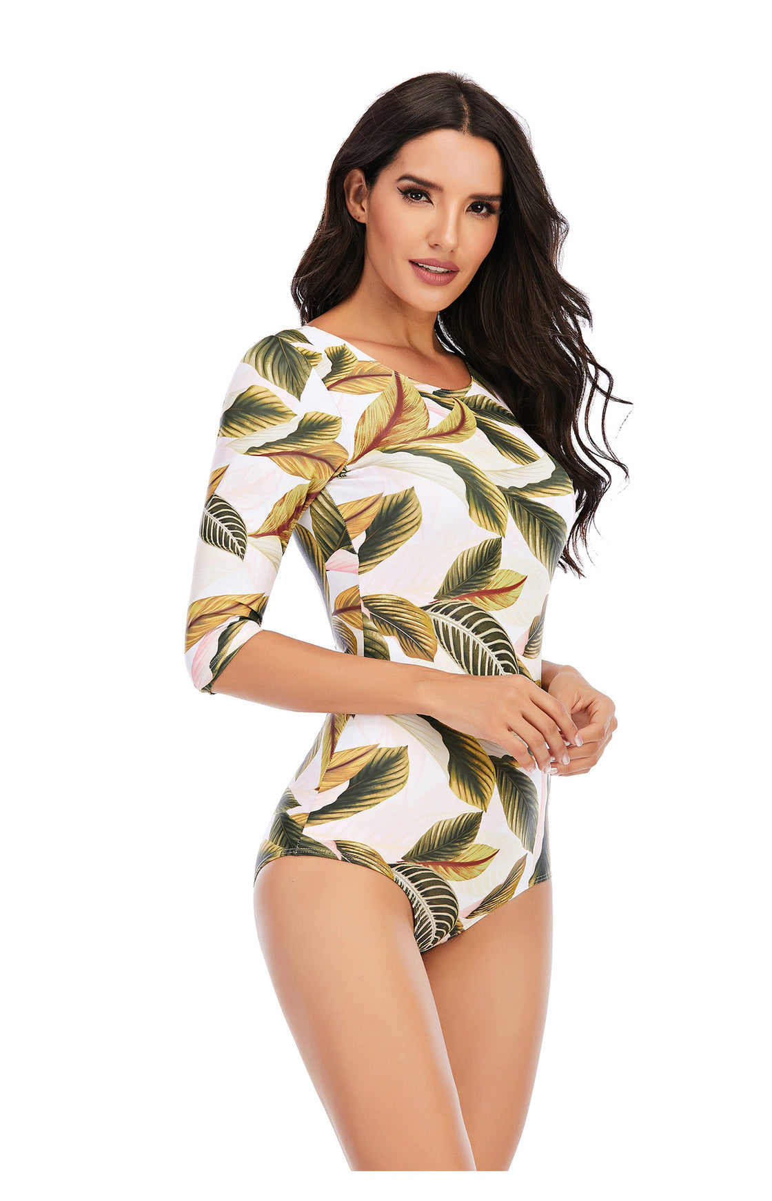 Sexy One-piece Long-sleeved Swimsuit for Women