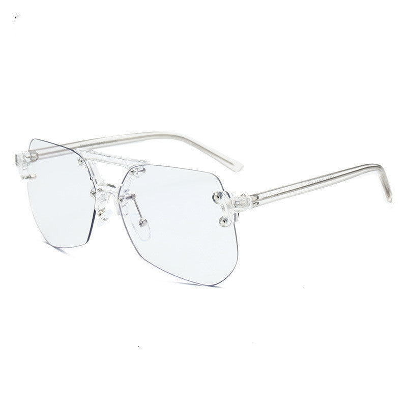 Anti-blue Glasses Rimless Flat Glasses Men