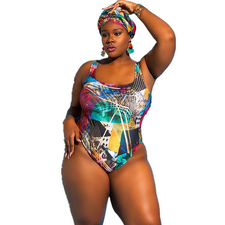 Ladies One-piece Swimsuit Graffiti Printed AliExpress Bikini Plus Size Bikini