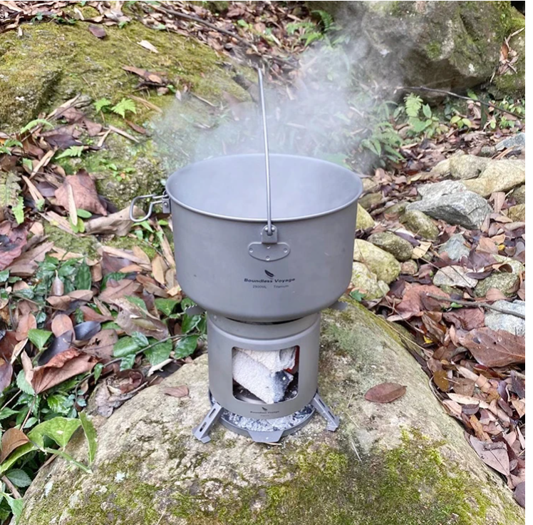 Pure Titanium Pot for cooking meals such as rice, soup etc