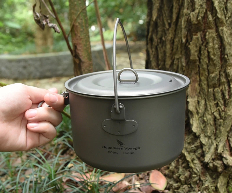 Pure Titanium Hanging Cooking Pot 