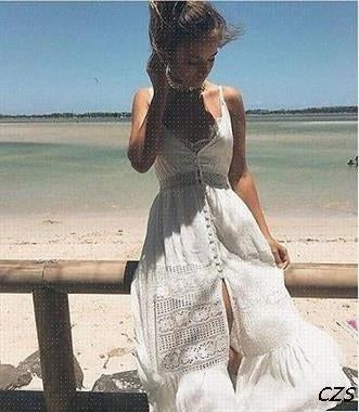 Casual Beach Vacation Ladies Dress