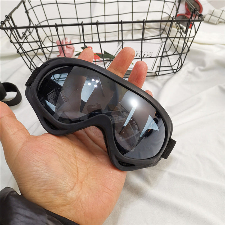 ski goggles and cycling sunglasses