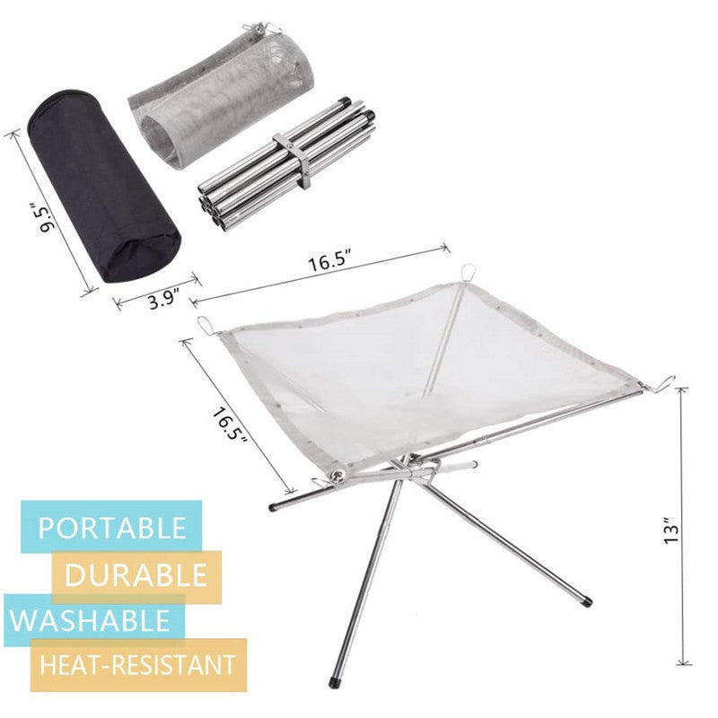 Portable, Durable and water resistant campfire stand