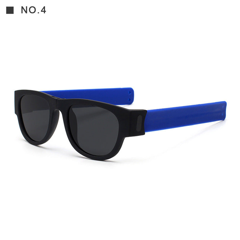 Polarized Folding Wrist Sunglasses With New Strange Bracelet Design Foldablen Sun Glasses