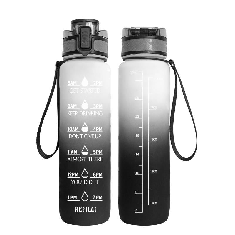 1000ml Transparent Flask Water Bottle