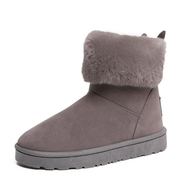 Female rabbit ears snow boots