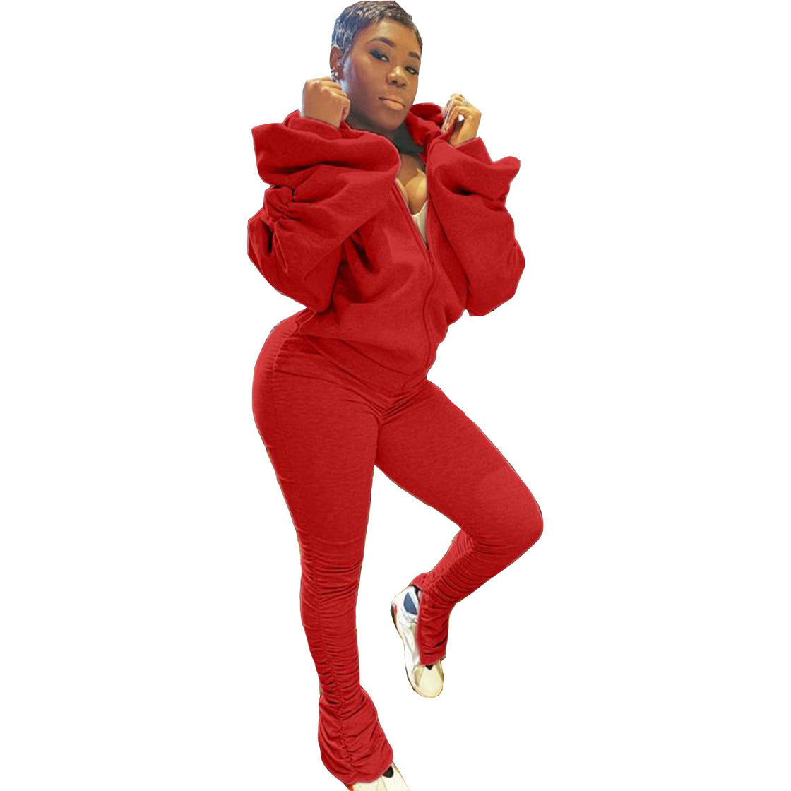 Women Sportswear 2 Pieces Set Long Sleeve Autumn Tracksuit