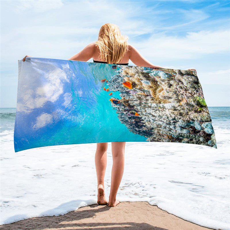 Square Beach Towel -Versatile