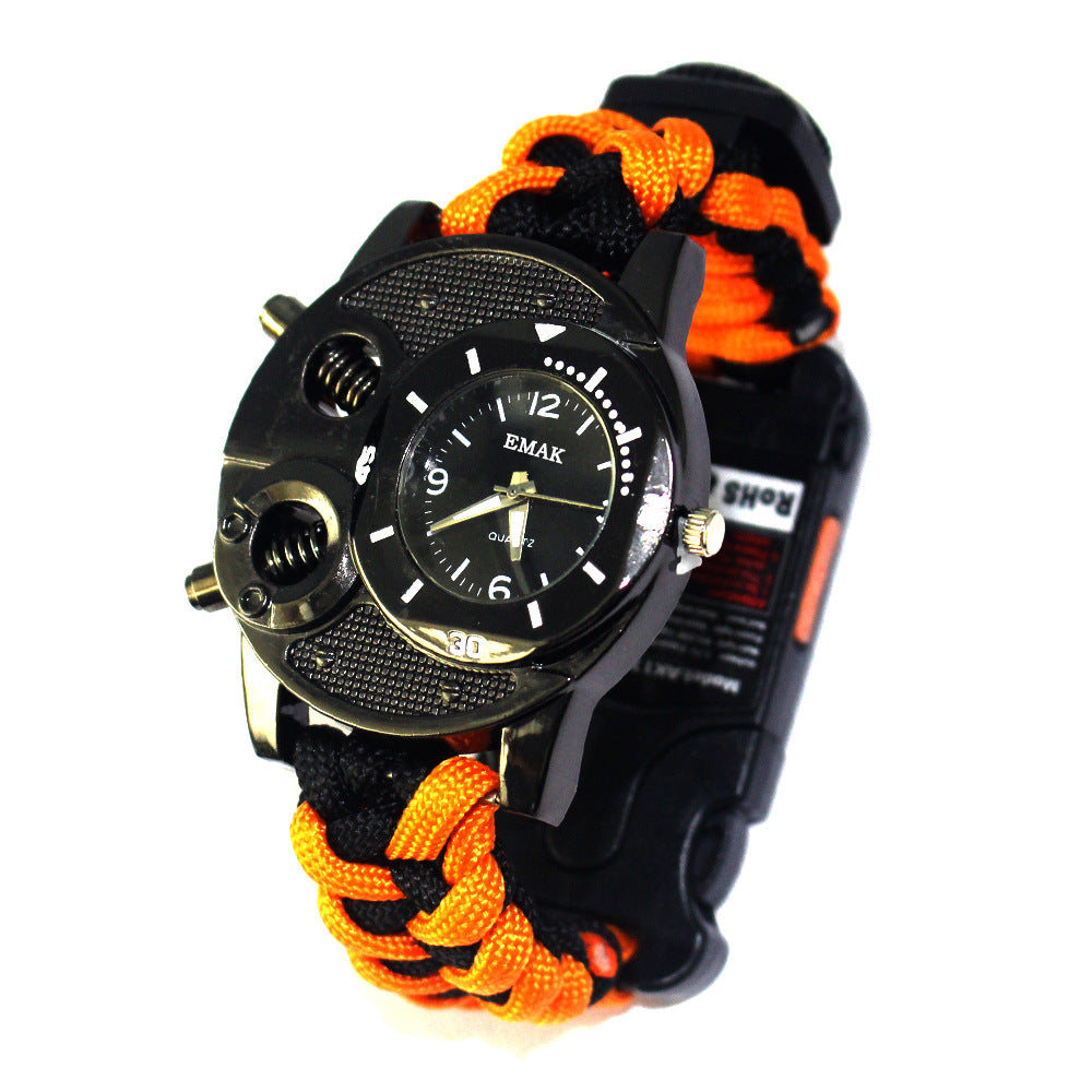 Seven core paracord watch for outdoor survival