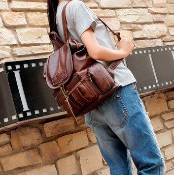 Leather Backpack for Travel