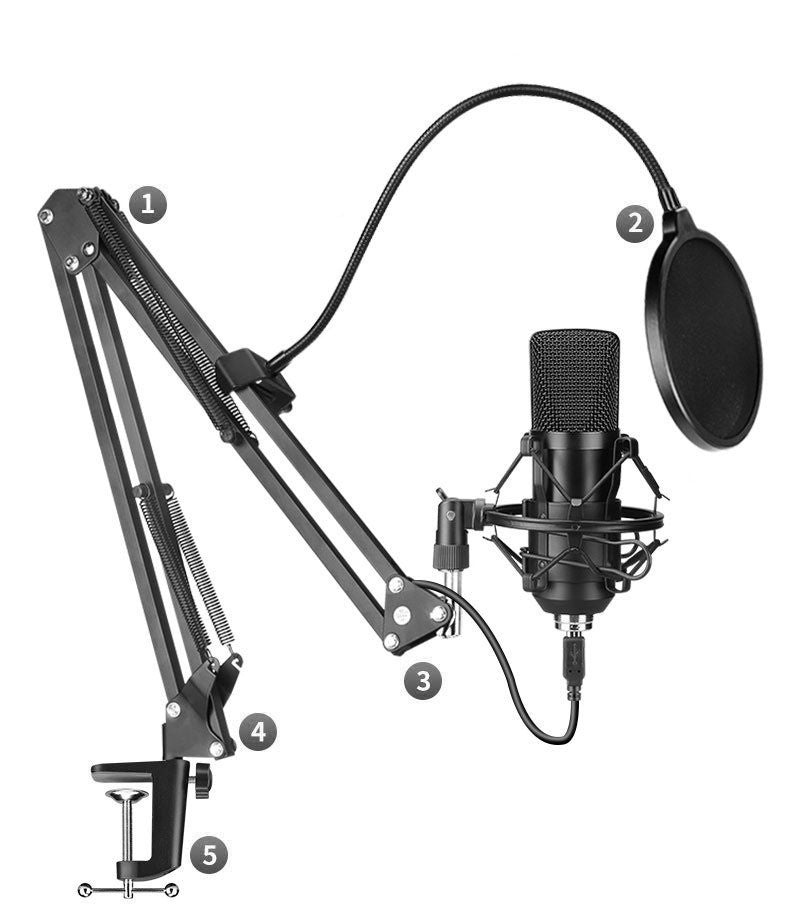  Microphone Set - Multiple Channels for Amplification and Recording of Live Performances