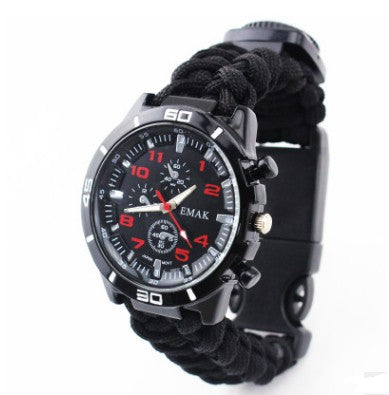 paracord emergency survival watch