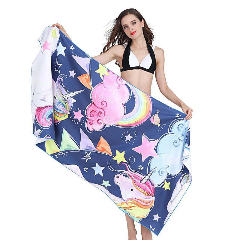 Unicorn printed Beach Towel 