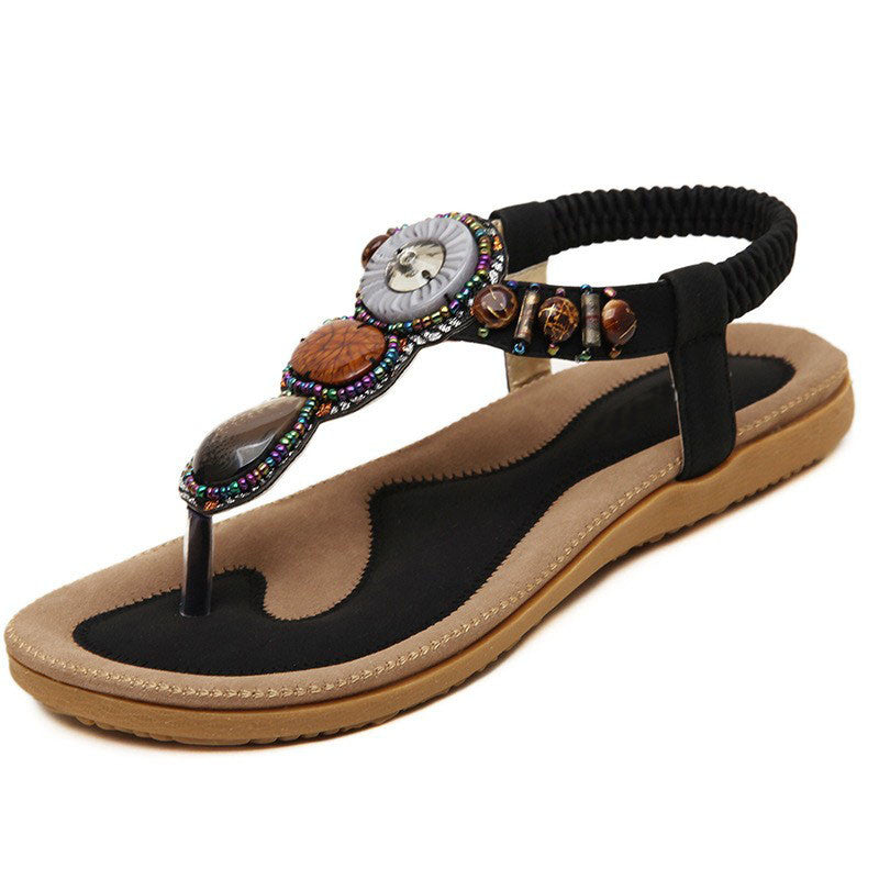 Sand beach beaded sandals flip flops