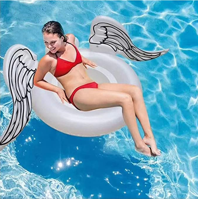 Inflatable Angel Wings Pool Ring