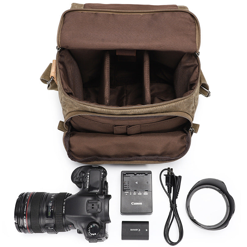 Canvas camera bag -Waterproof