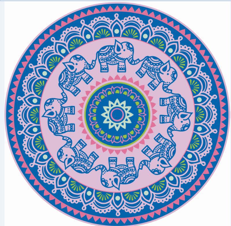 Round Beach Towel -Durable and Portable