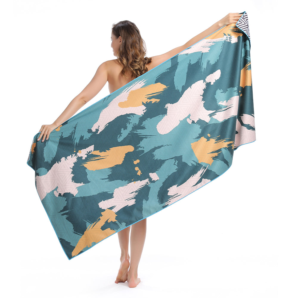 Quick-Drying and Lightweight Printed Beach Towel