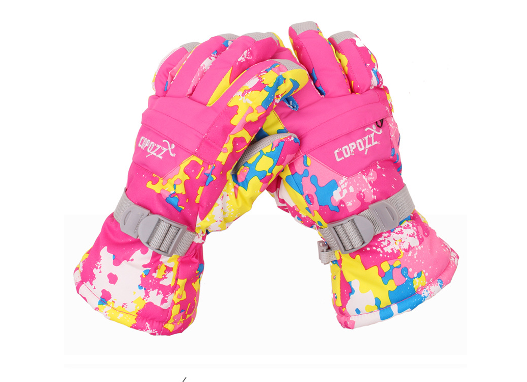 Anti-Slip Ski Gloves with Waterproof and Windproof Design