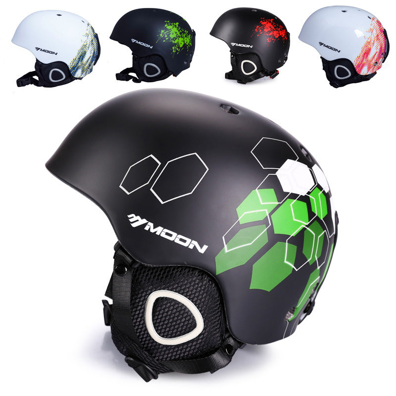 Lightweight Ski Helmet with Integrated Protective Gear