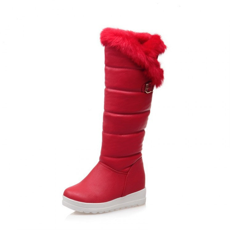 Rabbit Fur Platform Warm Snow Boots