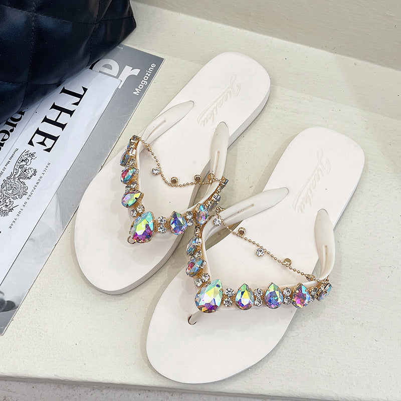 Women's Fashionable Beach Resort Flat Sandals