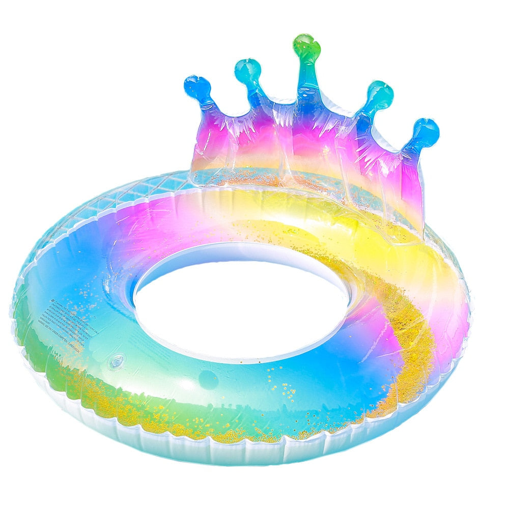 Inflatable mermaid swimming ring