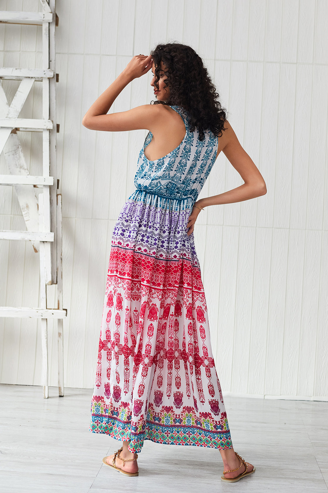 Bohemian Swing Long Beach Dress