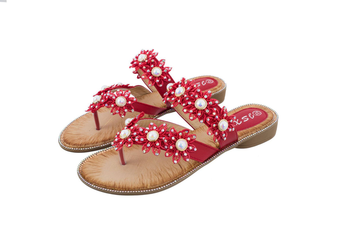 Point drilling women's sandals beach shoes