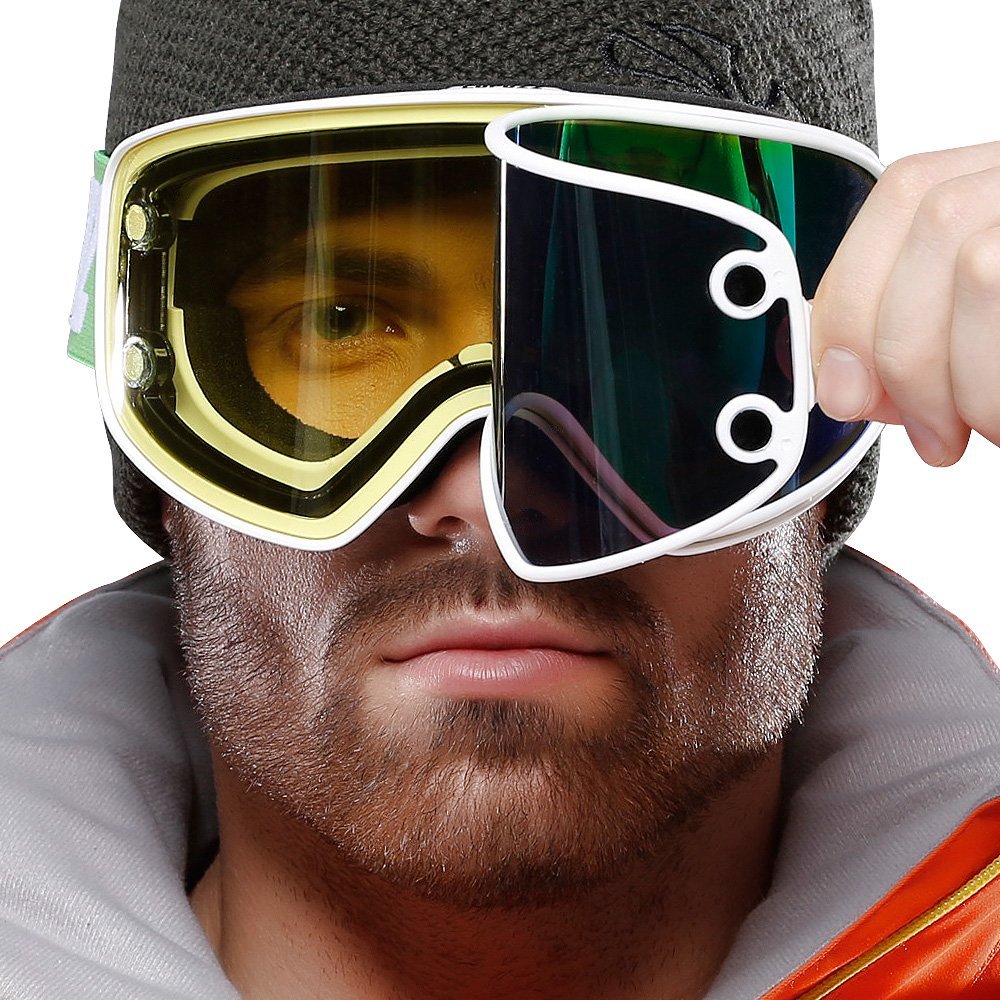 Ski Goggles with interchangeable lenses