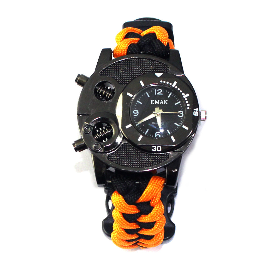 Portable paracord watch 