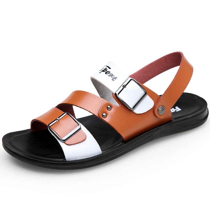 Color block beach shoes men's sandals