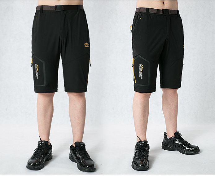 Men's Convertible Stretch Hiking Pants with Quick-Drying Shorts.