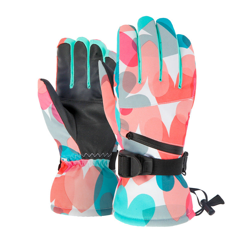 Winter Warm and Waterproof Ski Gloves for All Outdoor Activities