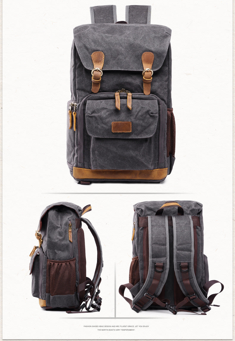 Large Capacity Cotton Camera Backpack 