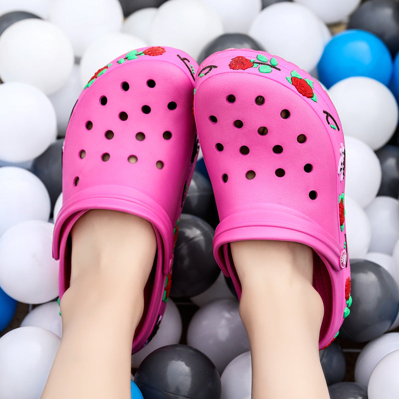 Schoolgirl sandals beach slippers