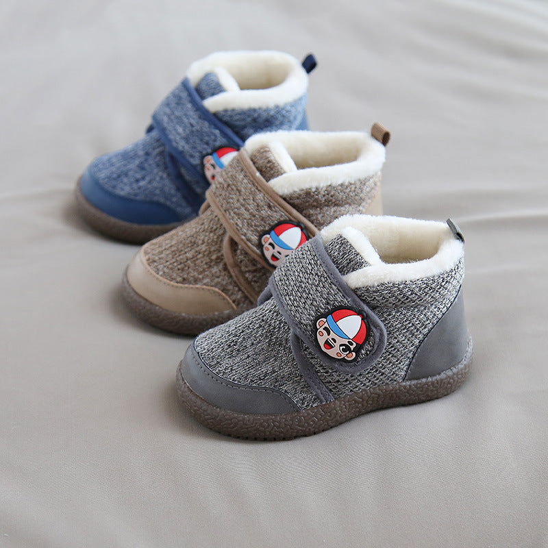 Plush baby snow boots