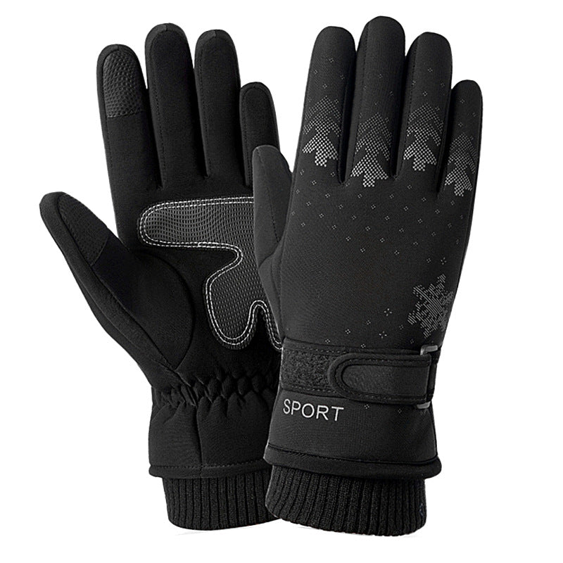 Insulated Ski Gloves with Water-Resistant and Windproof Protection