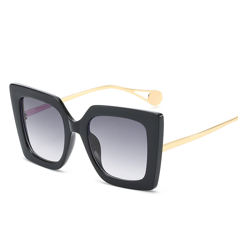 Big Frame Ladies Sun-shading Glasses Fashion Street Fashion Catwalk Sunglasses