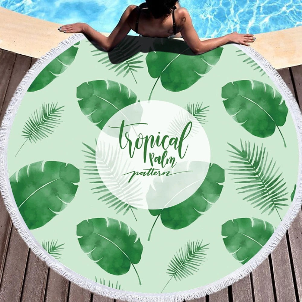 Leaf Beach Towel -Durable