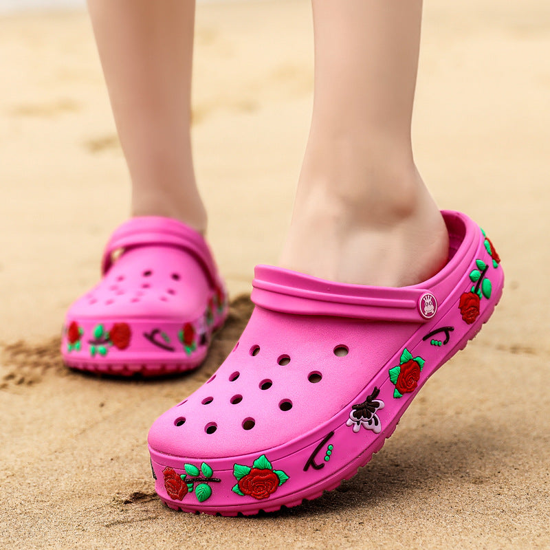 Schoolgirl sandals beach slippers