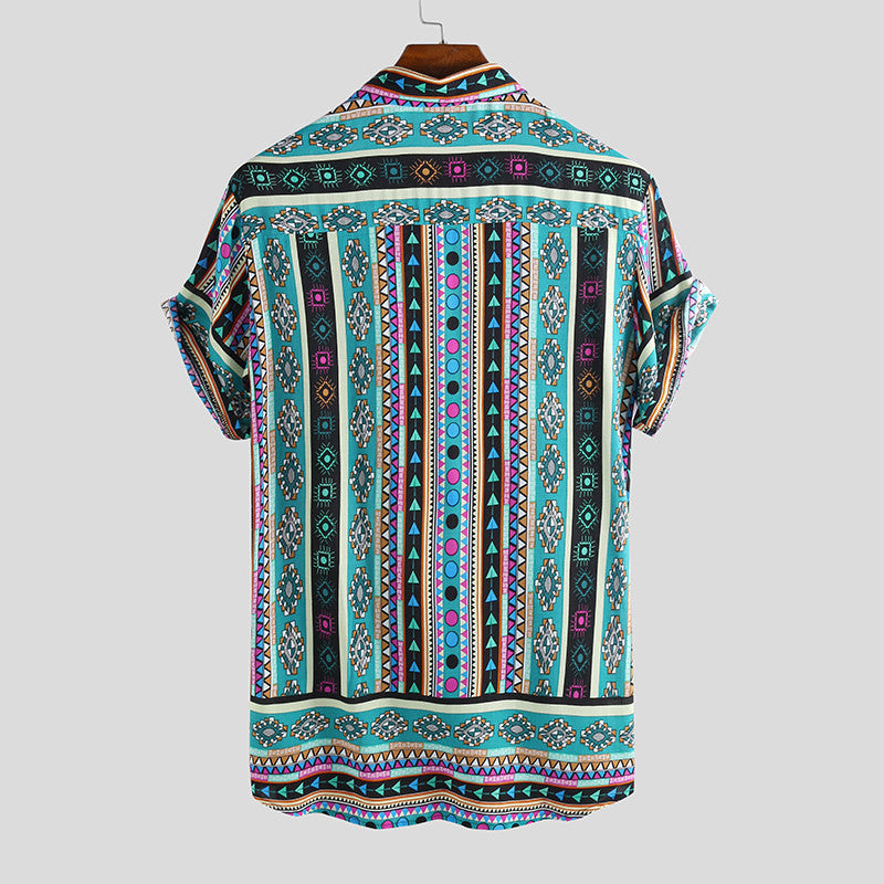 Explosion shirt men's beach shirt