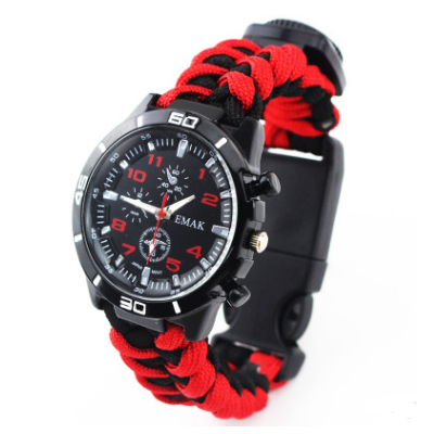 survival watch for camping, hiking, fishing and hunting