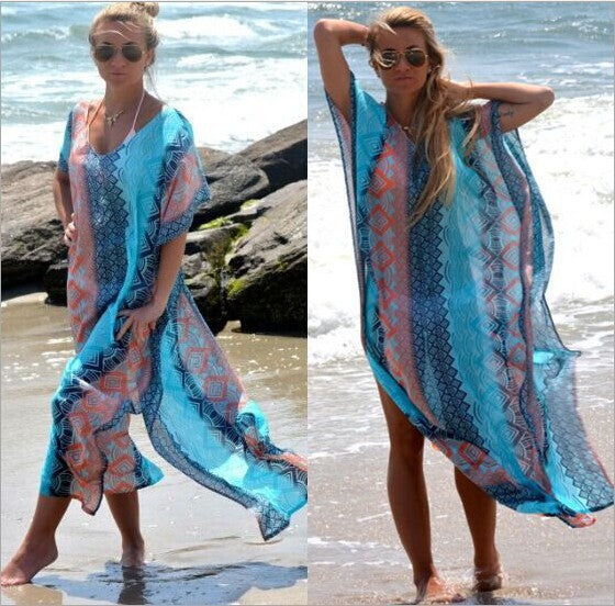 Robe Style Beach Skirt Women's Long Blouse