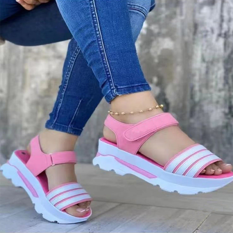 Summer New Wedge Plus Size Beach Roman Sandals