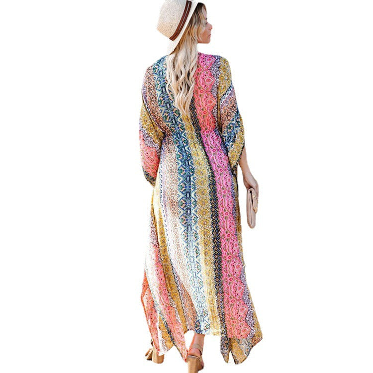 Loose Beach Blouse And Gown Holiday Sun Protection