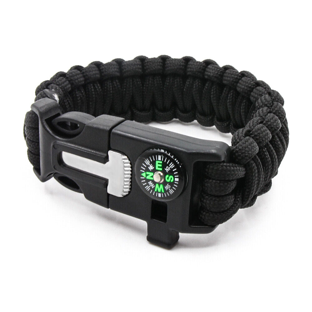 survival bracelet with compass